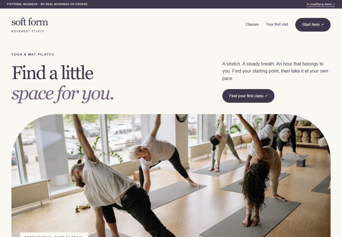 Soft Form website preview